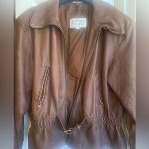 Brandon Thomas Leather Bomber